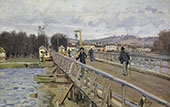 Footbridge at Argenteuil 1872 By Alfred Sisley