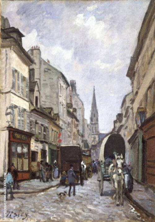 La Grande Rue Argenteuil Painting By Alfred Sisley