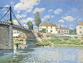 Bridge at Villeneuve la Garenne 1872 By Alfred Sisley