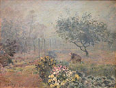 Foggy Morning Voisins 1874 By Alfred Sisley