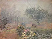 Foggy Morning Voisins 1874 By Alfred Sisley