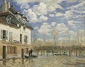 Boat in the Flood at Port Marly 1876 By Alfred Sisley