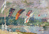 Regatta at Molesey 1874 By Alfred Sisley