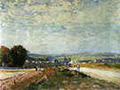 The Road to Montbuisson at Louveciennes 1875 By Alfred Sisley