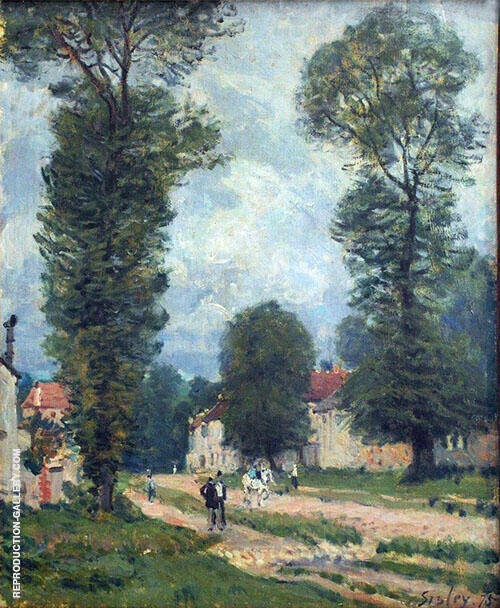 The Road to Versailles by Alfred Sisley | Oil Painting Reproduction