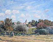 The Bell Tower at Noisy le Roi Autumn 1874 By Alfred Sisley