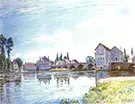 The Loing below the Bridge at Moret 1892 By Alfred Sisley