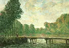 Footbridge on the Orvanne 1896 By Alfred Sisley