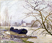 The Loing at High Water 1889 By Alfred Sisley