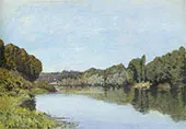 The Seine at Bougival 1879 By Alfred Sisley
