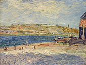 The Banks of the River at Saint Mammes 1884 By Alfred Sisley