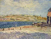 The Banks of the River at Saint Mammes 1884 By Alfred Sisley
