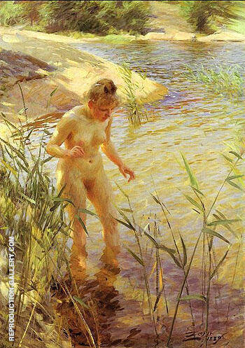 Reflexions 1889 by Anders Zorn | Oil Painting Reproduction