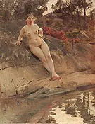 Sunbathing Girl 1913 By Anders Zorn