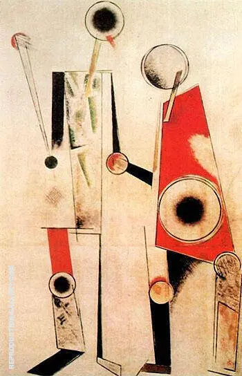 Two Figures Robot 1919 By Aleksandr Rodchenko