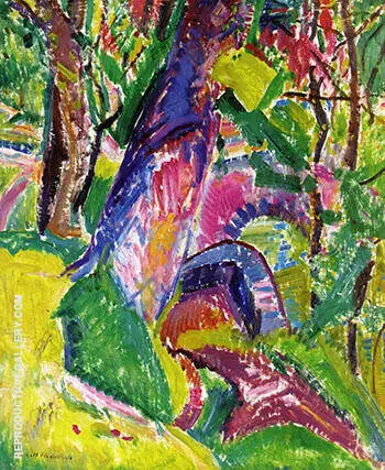 Bridte Landscape 2 c1915 By Alfred Henry Maurer