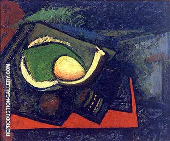 Cubist Still-Life with Pear c1928 By Alfred Henry Maurer