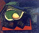 Cubist Still-Life with Pear c1928 By Alfred Henry Maurer