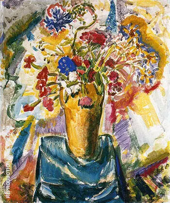Flowers in a Vase By Alfred Henry Maurer