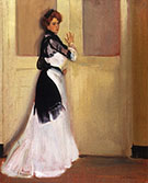 Girl in White c1901 By Alfred Henry Maurer