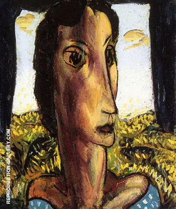 Head of a Girl 1929 1 By Alfred Henry Maurer