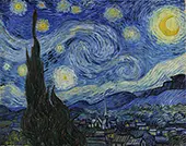 Starry Night 1889 By Vincent van Gogh