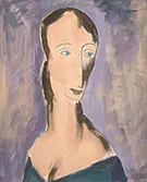 Head with Green Dress c 1922 By Alfred Henry Maurer