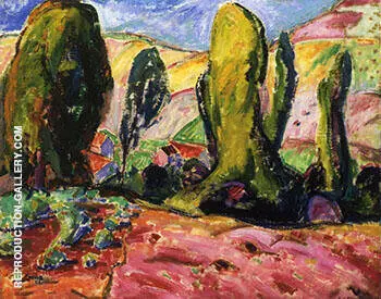 Landscape 1909 By Alfred Henry Maurer