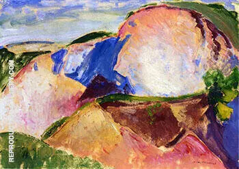Landscape c1916 1 By Alfred Henry Maurer
