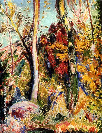 Landscape with Trees 1909 By Alfred Henry Maurer