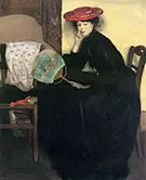 Model with a Japanese Fan By Alfred Henry Maurer