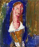 Portrait of a Girl 1923 2 By Alfred Henry Maurer