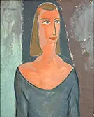 Portrait of a Woman c1880 By Alfred Henry Maurer