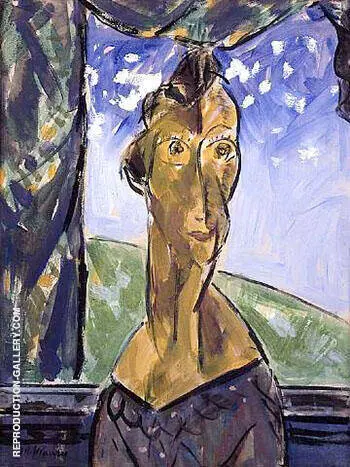 Portrait of a Woman in Window c1928 By Alfred Henry Maurer