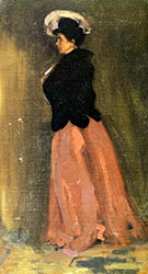Portrait of Rosalie Fitzpatrick Riz 1902 By Alfred Henry Maurer