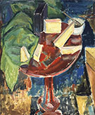 Red Table Top Still-Life c1919 By Alfred Henry Maurer