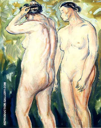 Two Figures c1927 1 By Alfred Henry Maurer