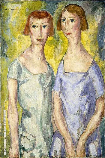 Two Sisters c1924 By Alfred Henry Maurer