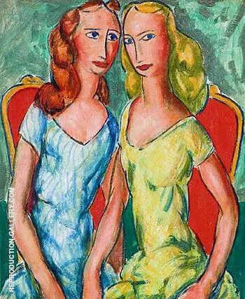 Two Sisters 1924 By Alfred Henry Maurer