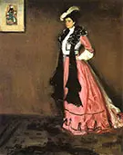 Woman in Pink Portrait of Roselle Fitzpatrick 1902 By Alfred Henry Maurer