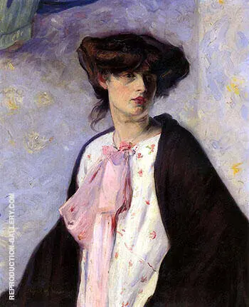 Woman with a Pink Bow By Alfred Henry Maurer