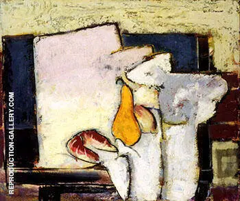 Yellow Pear and Roll c1920 By Alfred Henry Maurer