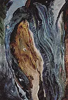 Something in Brown Carmine and Blue 1927 By Arthur Dove