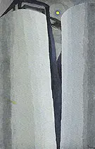 Silver Tanks and Moon 1930 By Arthur Dove