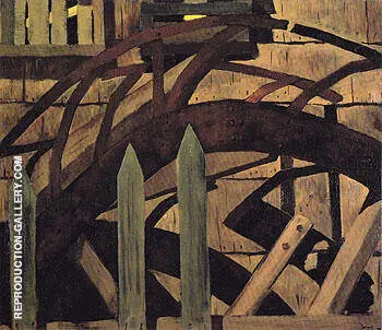 The Mill Wheel Huntington Harbor 1930 By Arthur Dove