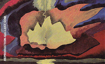 Thunder Shower by Arthur Dove | Oil Painting Reproduction
