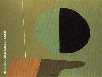 Flagpole Apple Tree and Garden 1943 By Arthur Dove