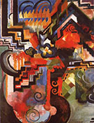 Coloured Composition Hommage a Johann Sebastian Bach 1912 By August Macke