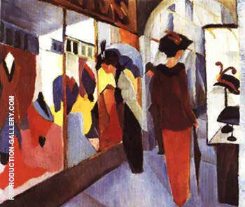 Fashion Shop 1913 By August Macke