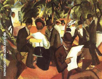 Garden Restaurant 1912 By August Macke